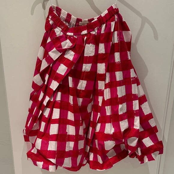 Uniqlo X Marni Dresses & Skirts - Marni X Uniqlo Fuschia and White Checkered balloon Skirt Set